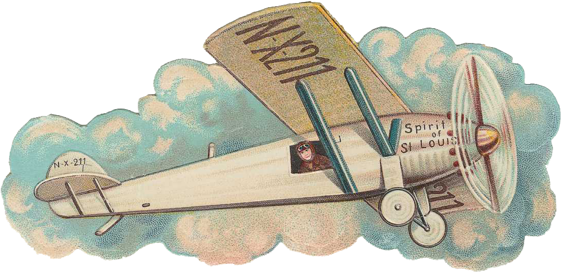 Free Vintage Airplane Graphic - 3 X Wooden Brooches - Grenade, Aeroplane, Ticket (set (1108x543), Png Download