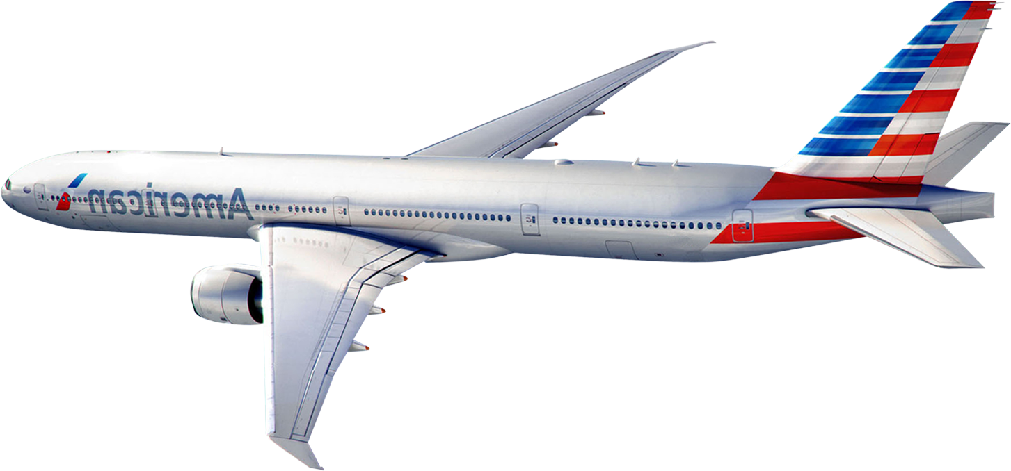 Plane Png Image - Clipart American Airline Png (1453x678), Png Download