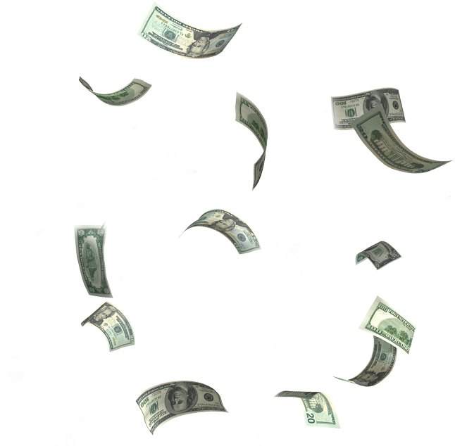 Money Falling Png - Raining Money Clip Art (700x875), Png Download