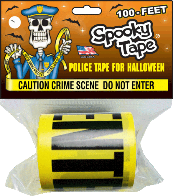 Spooky Tape 2-pack - Caution Crime Scene Do Not Enter (707x752), Png Download