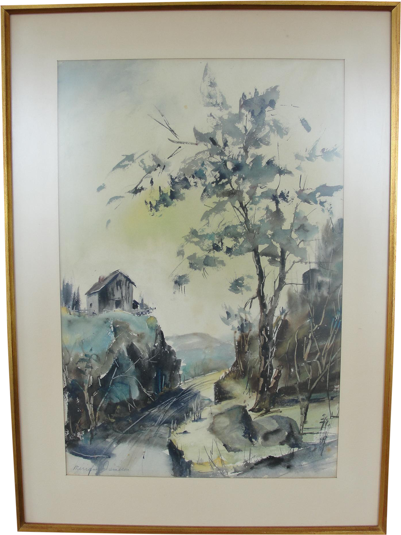 This Is An Interesting Watercolor Painting By Noted (1536x2048), Png Download