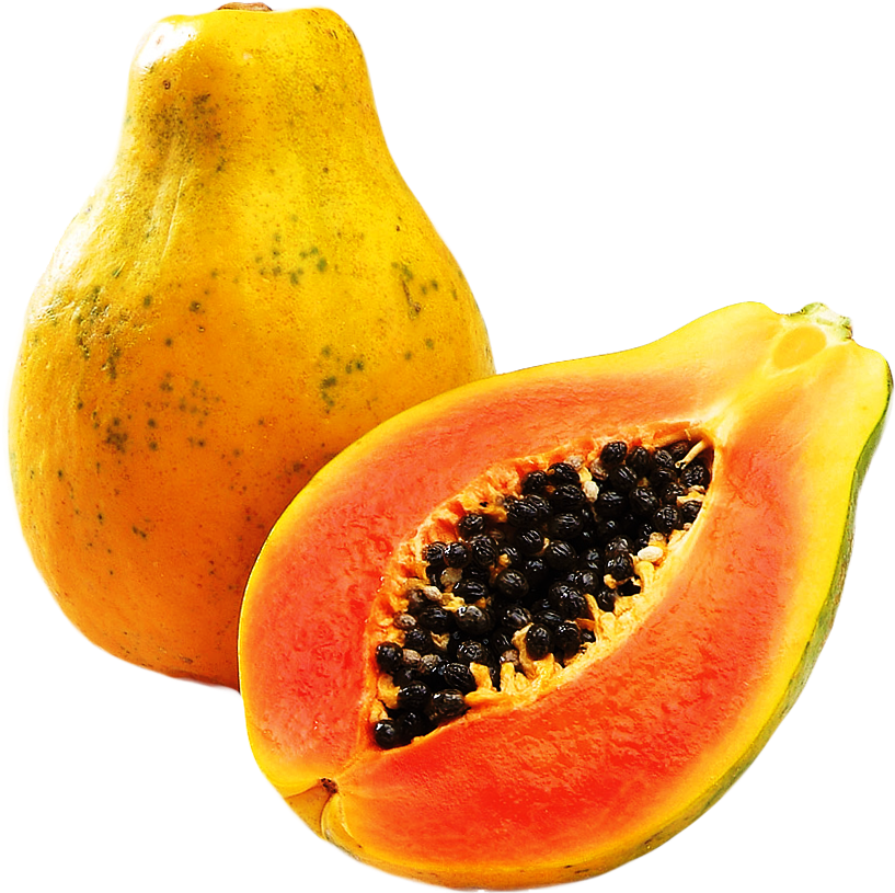 Papaya Clipart Different Fruit - Papaya Png (1000x1000), Png Download