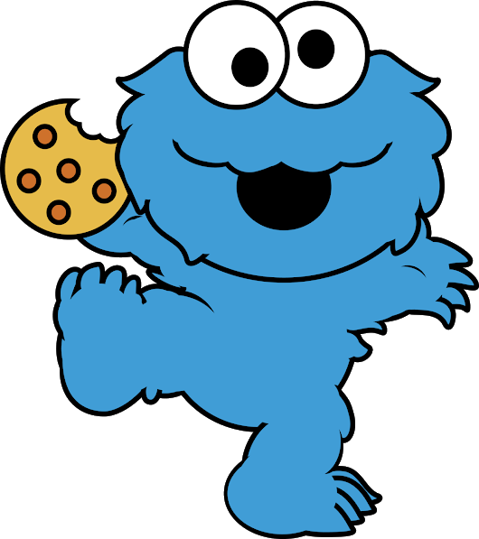 Cookie Monster - Cookie Monster Png (530x597), Png Download
