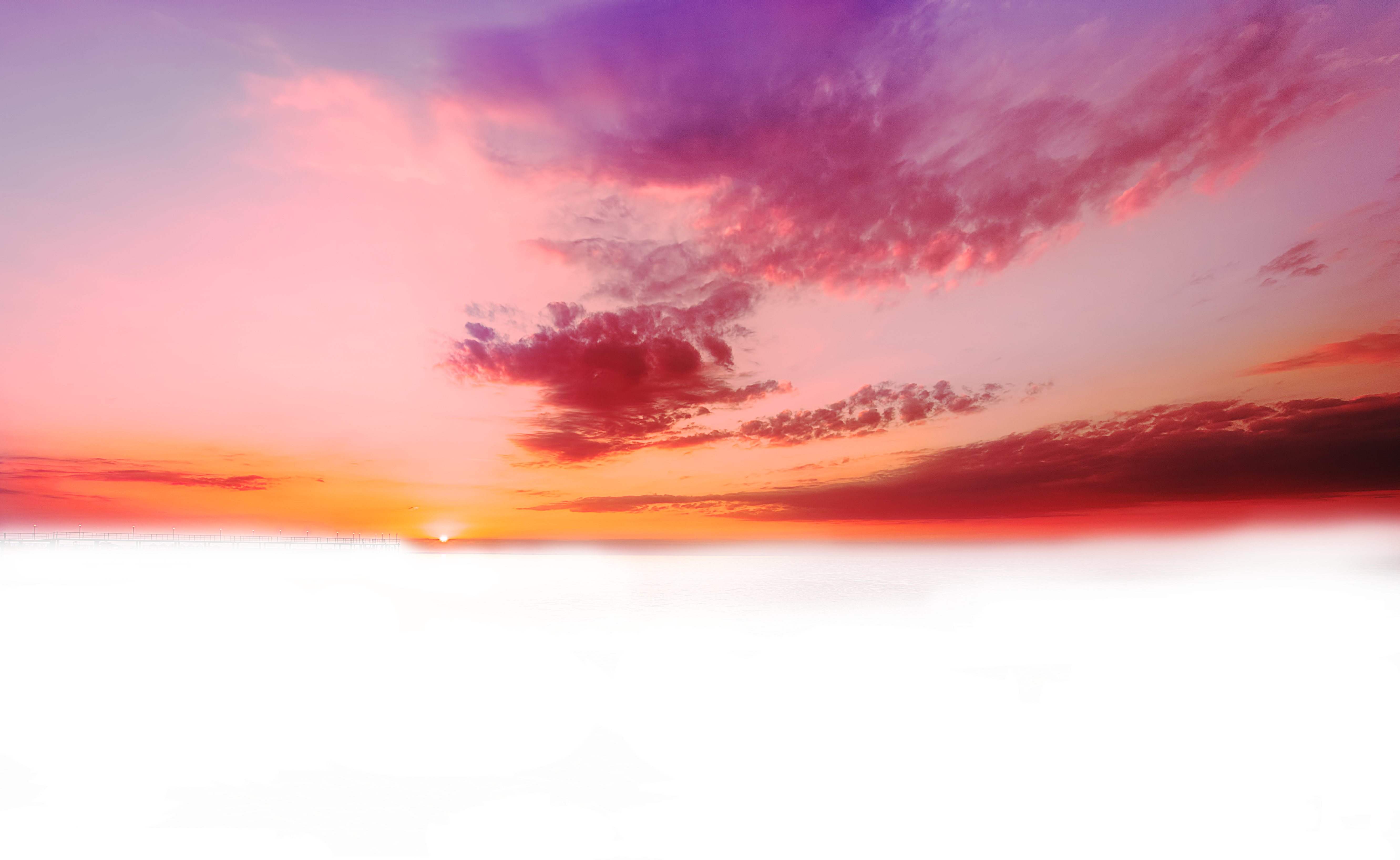 Sunset Cloud Png Banner Library (5327x3273), Png Download