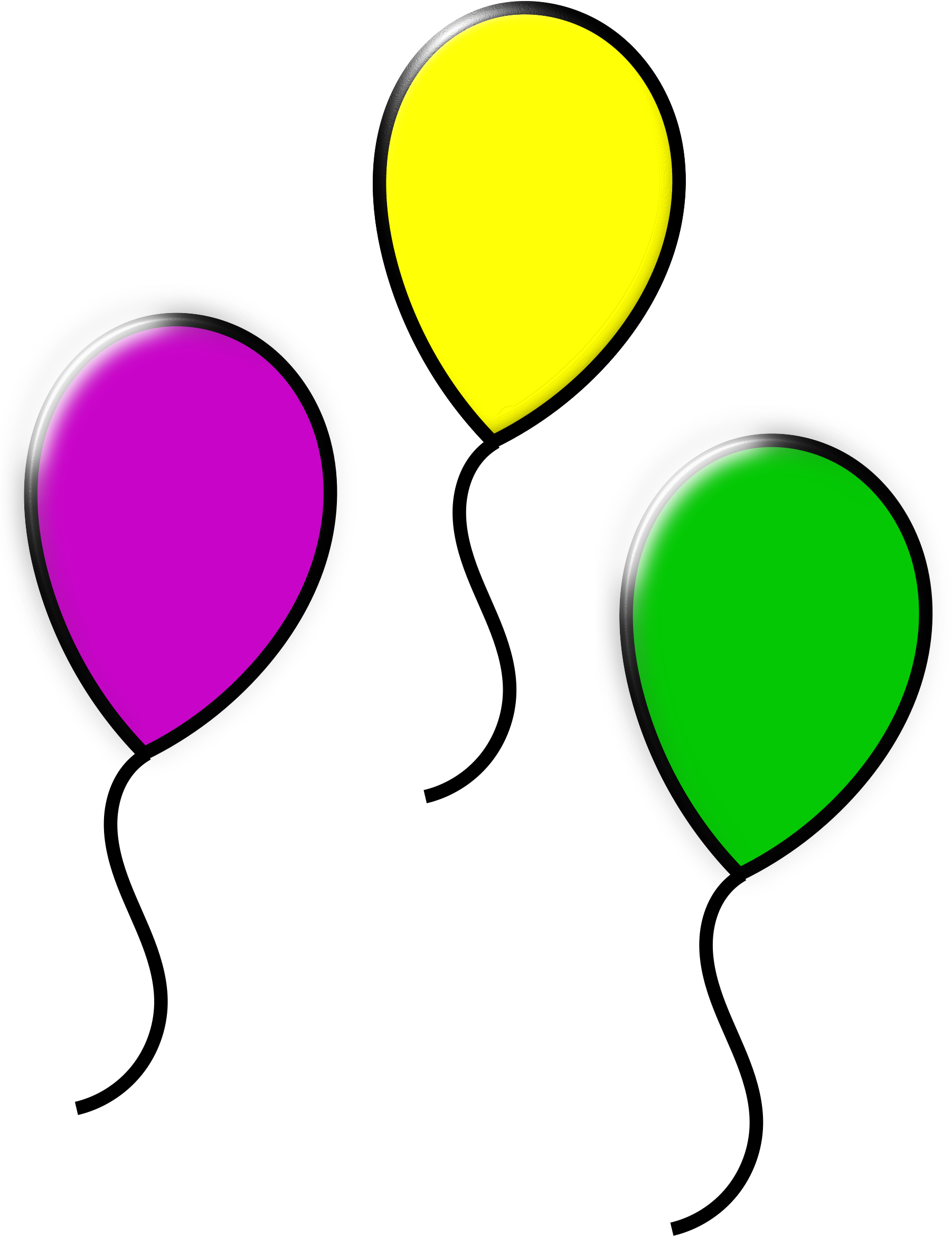 This Free Icons Png Design Of Colored Balloons (1920x2400), Png Download