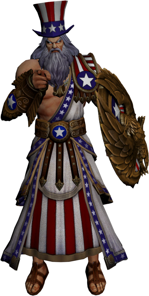 Mediazeus Uncle Sam Renders - Figurine (1920x1080), Png Download