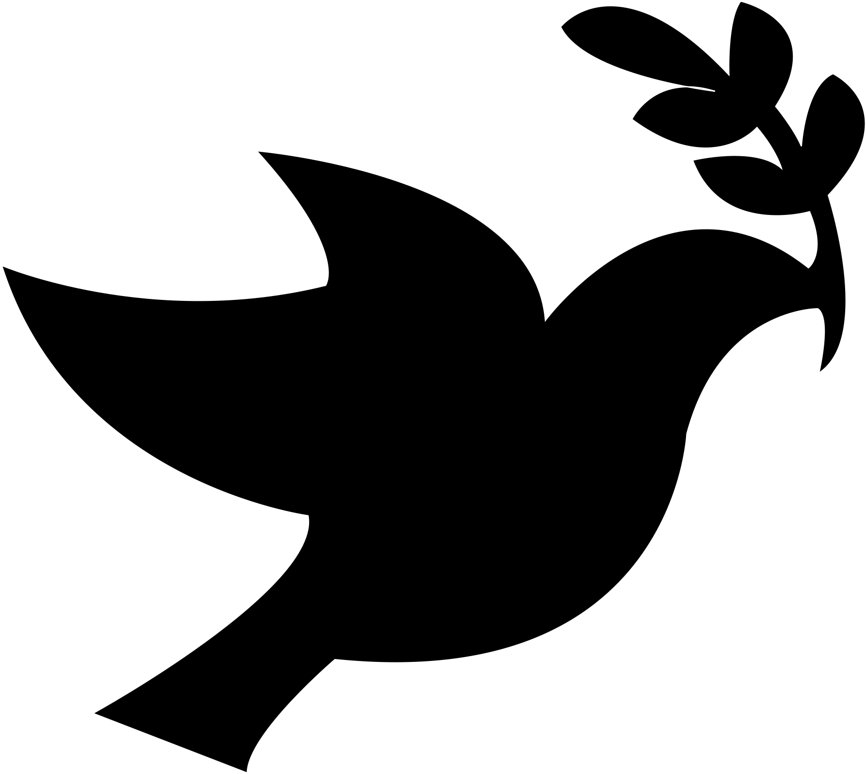 Open - Peace Dove Png (2000x1752), Png Download