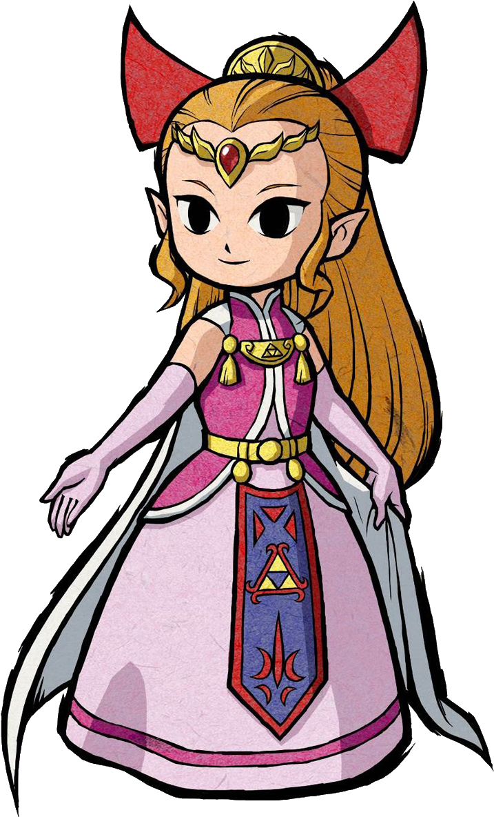 Link - Legend Of Zelda Four Swords Zelda (724x1192), Png Download