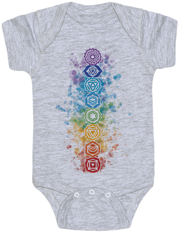 Watercolor Chakra Symbols Baby Onesy - Proud Navy Quote (484x484), Png Download