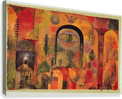 The Eagle Canvas Print - Art Print: With The Eagle 1918 By Paul Klee : 44x56in (429x347), Png Download