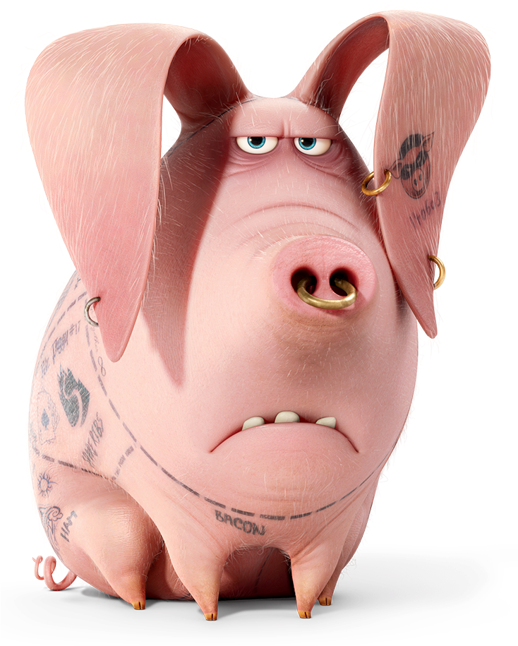 Tattoo - Secret Life Of Pets Tattoo (733x961), Png Download