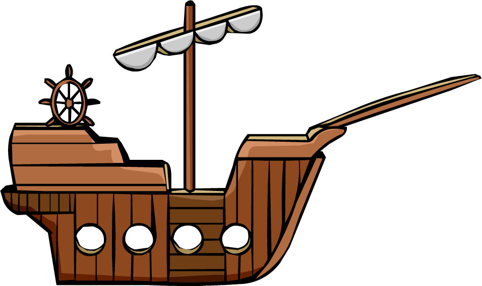 Pirate Ship - Png - Pirates Ship Clip Art (956x569), Png Download