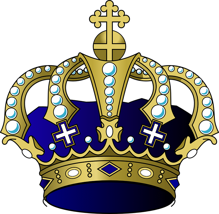 Cartoon Crown - Prince Crown Blue Png (738x720), Png Download