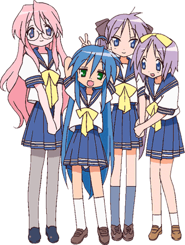 Lucky Star - Anime Girl Lucky Star (369x489), Png Download