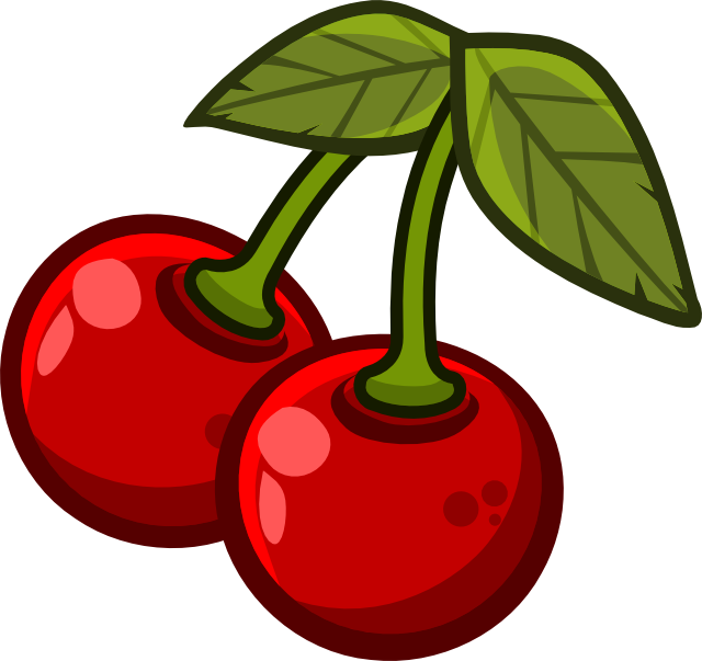 Red Flower Clipart Red Cherry - Cherry Clipart (640x603), Png Download