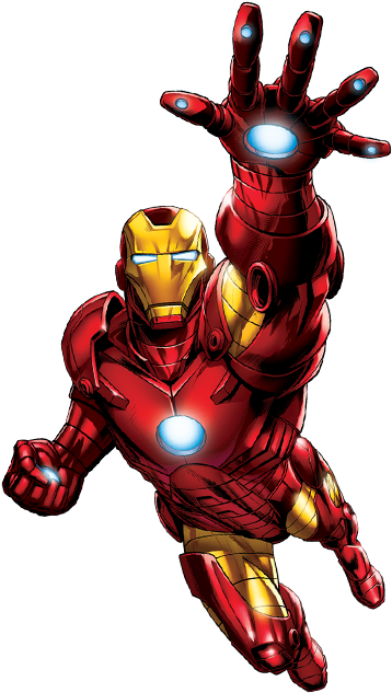 Free Icons Png - Iron Man Comic Flying (576x720), Png Download