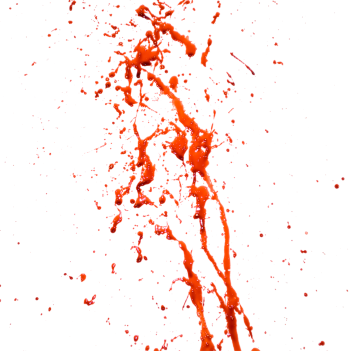 Blood Splatter Background Png Blood Splatter Png Transparent - Realistic Blood Splatter Transparent (349x350), Png Download