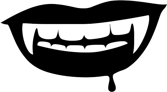 Vampire Teeth Png Download Image - Vampire Teeth Clip Art (615x383), Png Download
