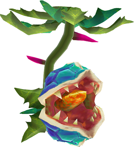 Upside Down Deku Baba - Deku Baba (454x498), Png Download