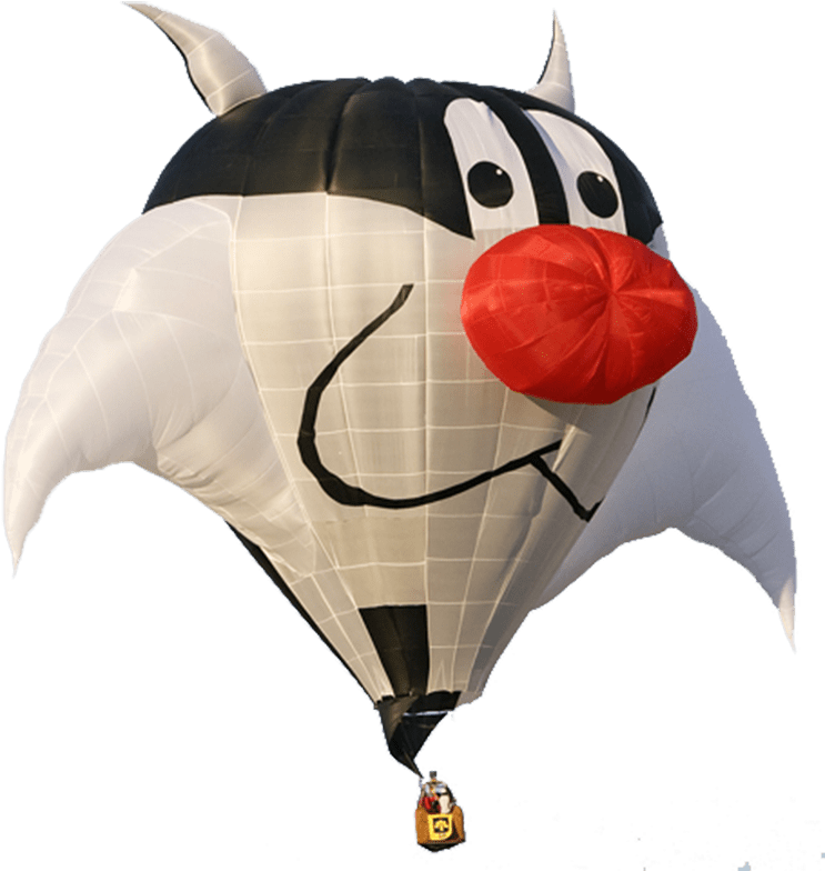 Cat Hot Air Balloon Png - Hot Air Balloo Transparent Png (753x800), Png Download
