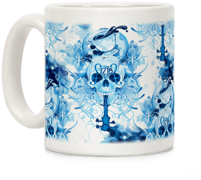221b Sherlock Skull Watercolor Coffee Mug - Beer Stein (484x484), Png Download