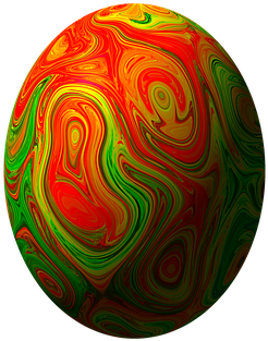 Easter Easter Egg Spring Egg Color Decorat - Transparent Color Egg (461x340), Png Download