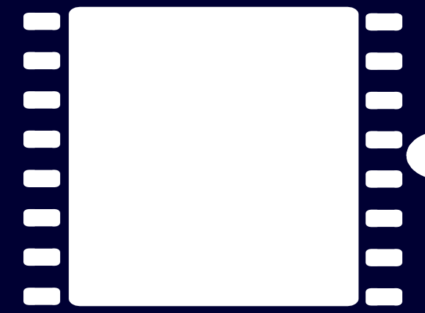 Movie Reel Film Strip Clip Art - Film Strip Square Png (600x443), Png Download