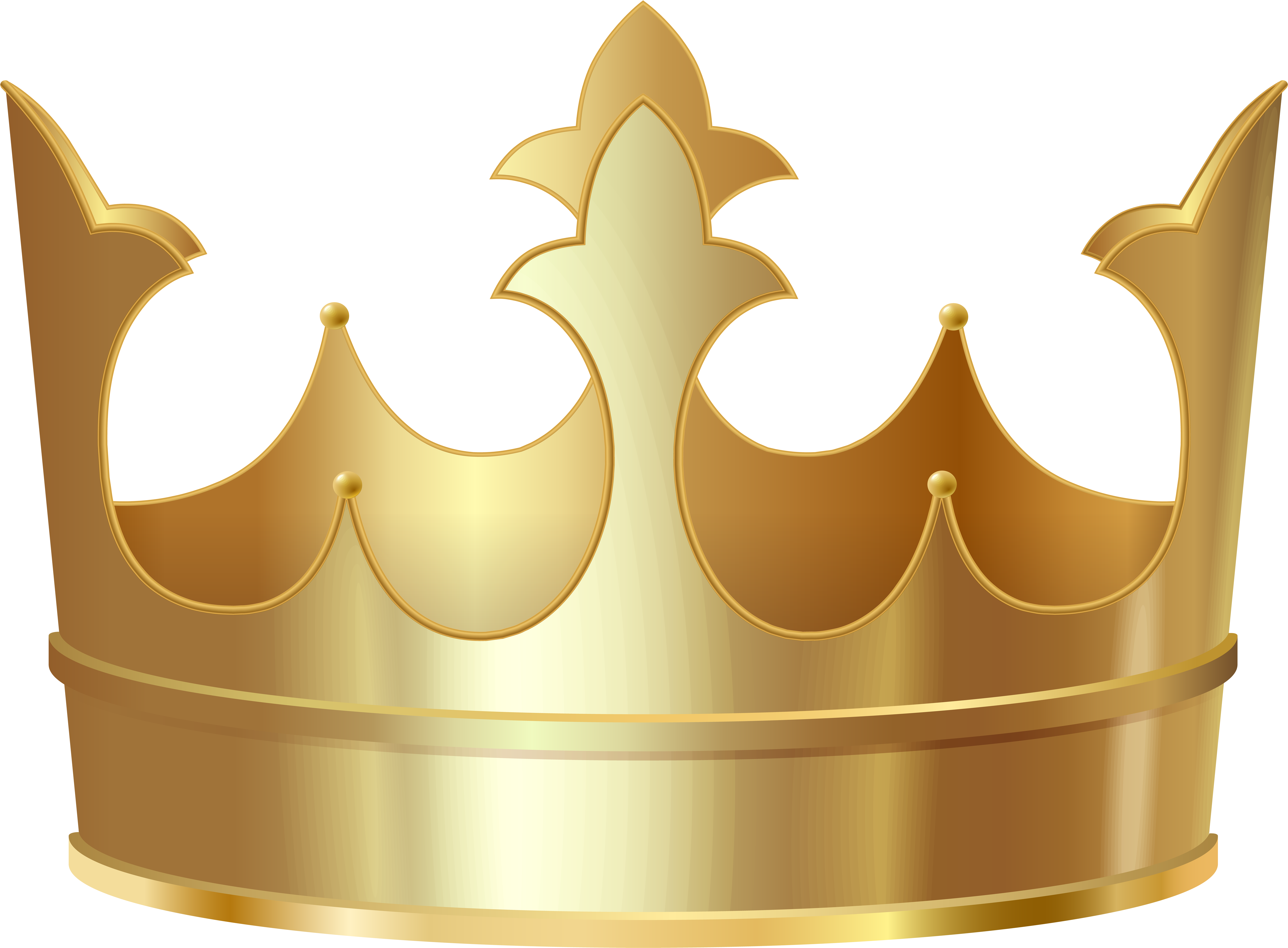 Gold Crown Transparent Png Clip Art Image - Clip Art (8000x5891), Png Download