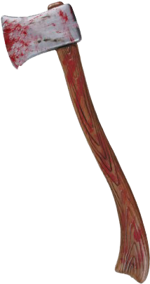 Axe - Fun World - Axe Bloody (295x408), Png Download