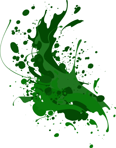 Green Paint Splatter - Green Paint Splatter Png (468x595), Png Download