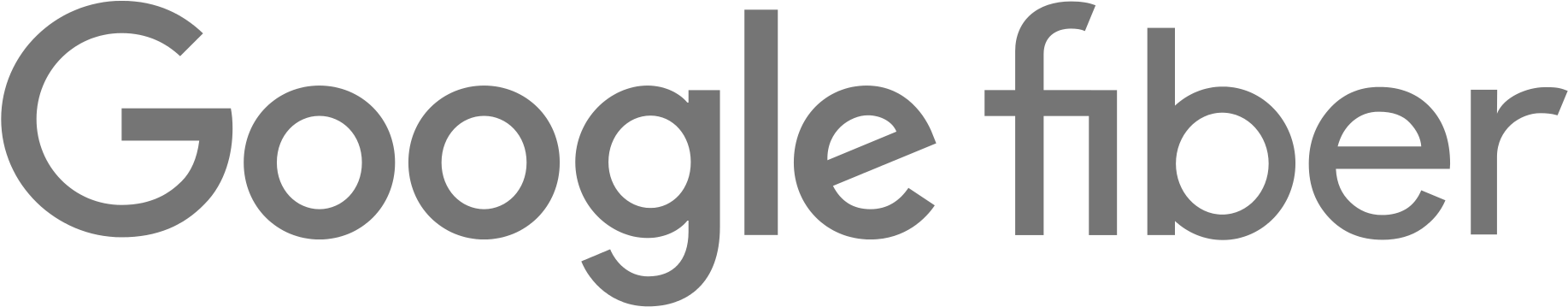 Google Fiber Logo - Google (2000x417), Png Download
