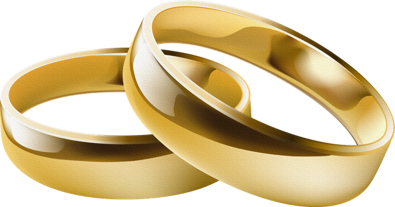 Wedding Rings Png - Wedding Rings Vector Png (800x420), Png Download