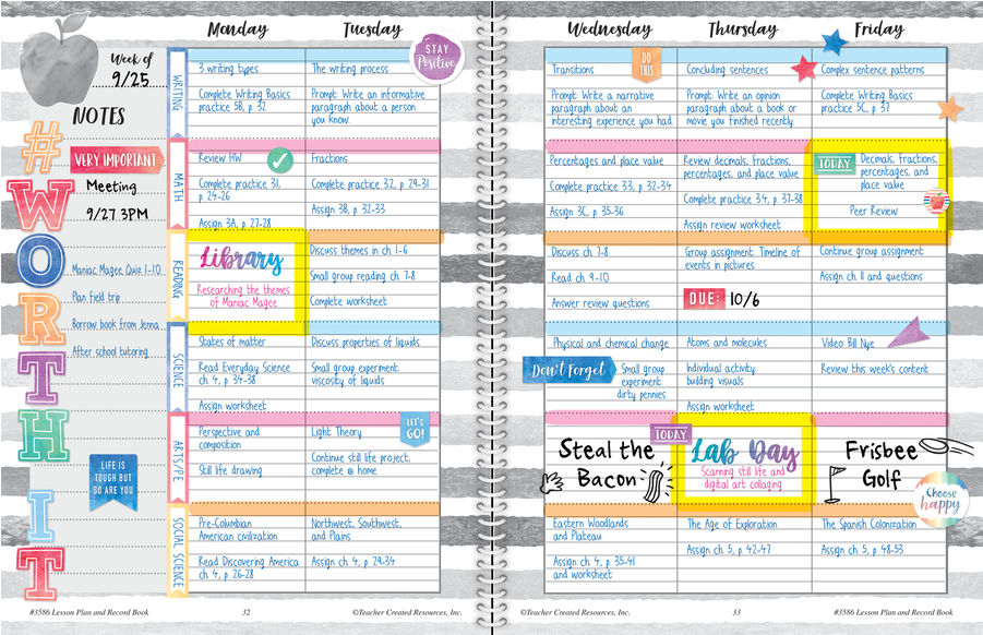 Watercolor Lesson Plan And Record Book (900x900), Png Download
