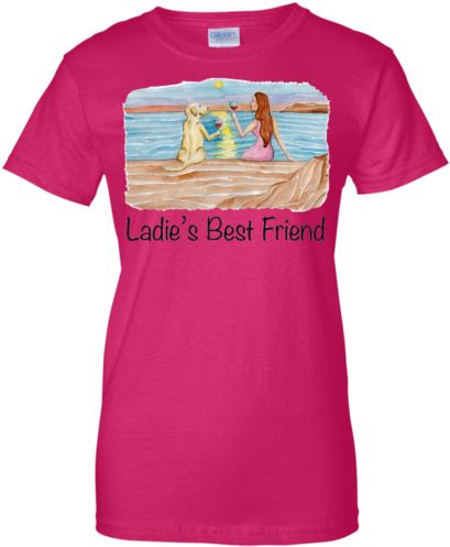Ladie's Best Friends Watercolor T-shirt - Shopbozz Legends Are Born In August Birthday Gift T (500x500), Png Download