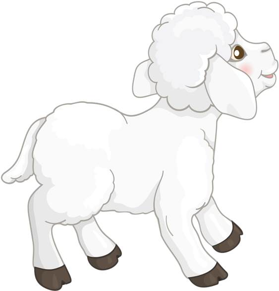 Lamb Clipart, Watercolor Lamb, Sheep Clipart, Watercolor - Transparent Background Lamb Clipart (577x600), Png Download