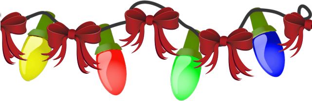 Christmas - Christmas Lights Moving Gif (640x225), Png Download