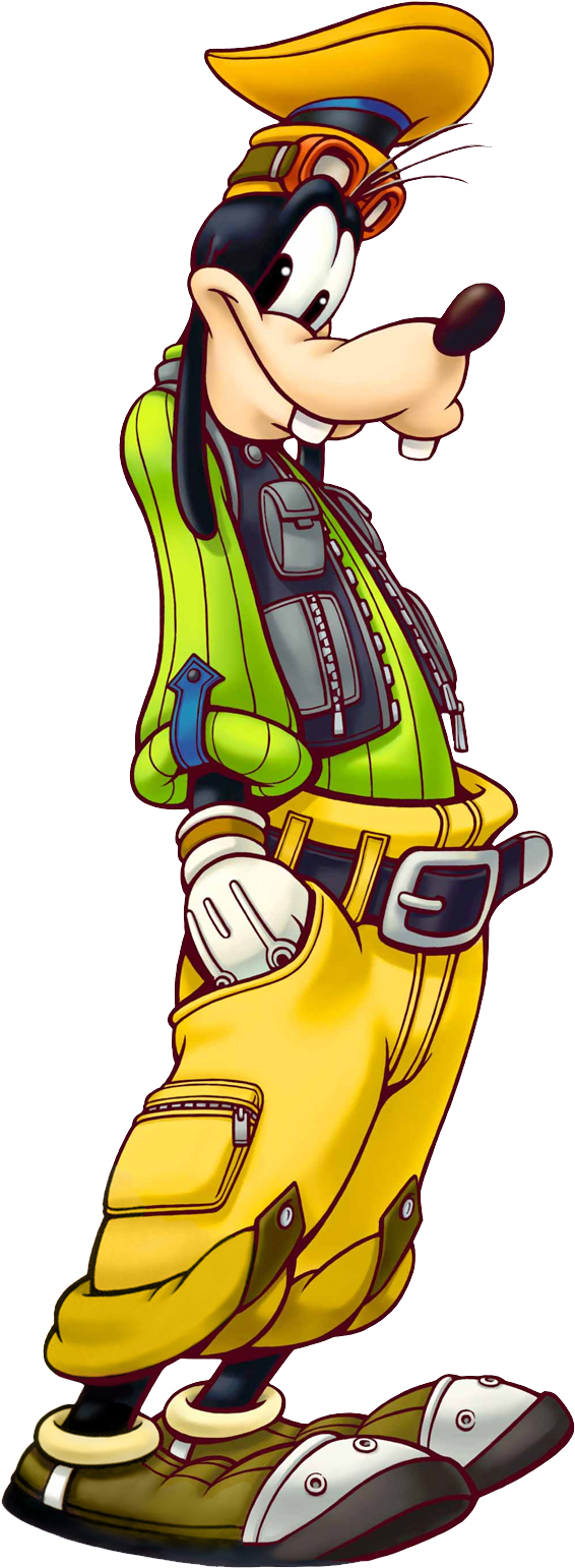 Kingdom Hearts Png Image - Kingdom Hearts Donald Goofy (584x1559), Png Download