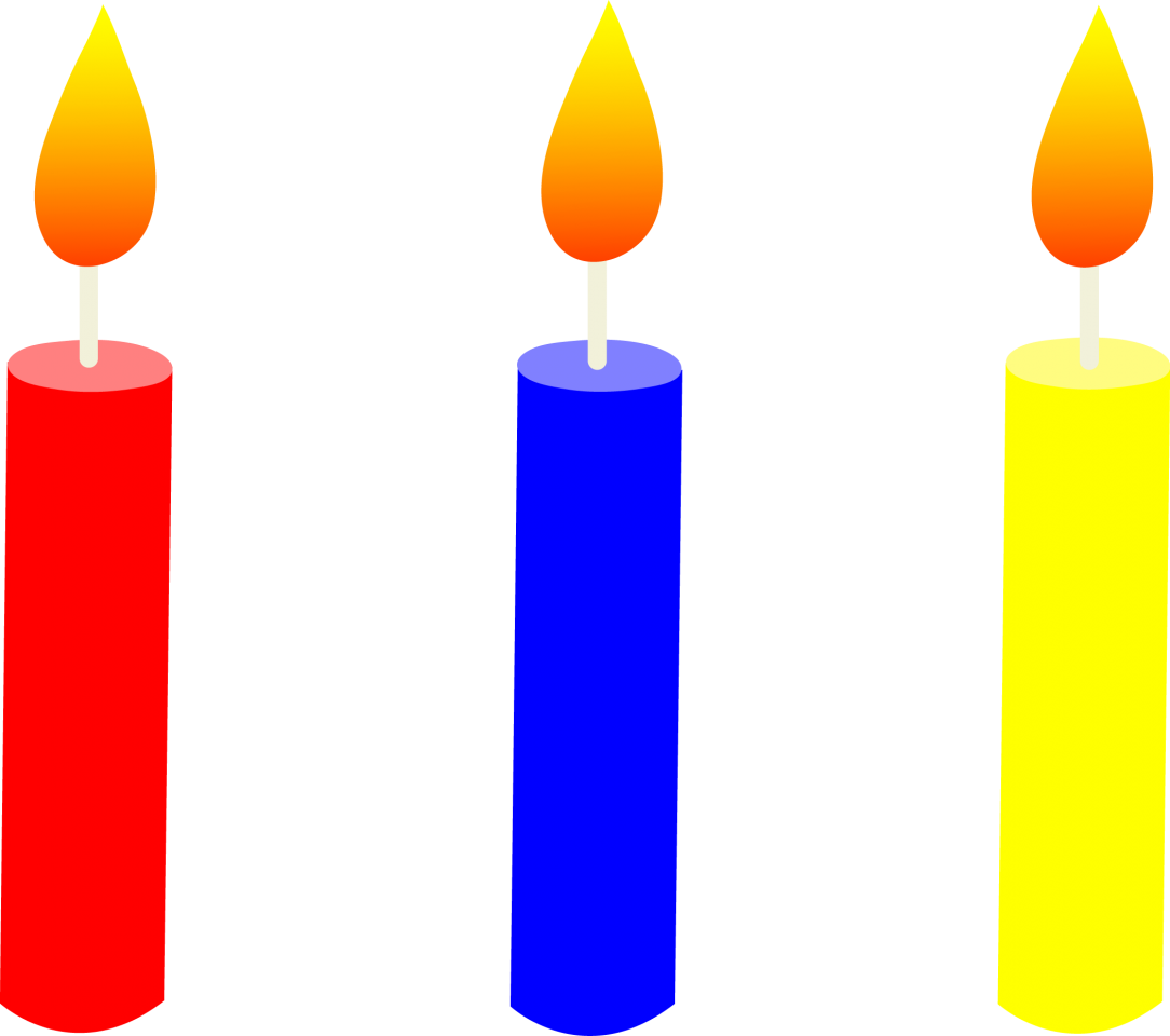 Clip Art Birthday Candle (900x797), Png Download