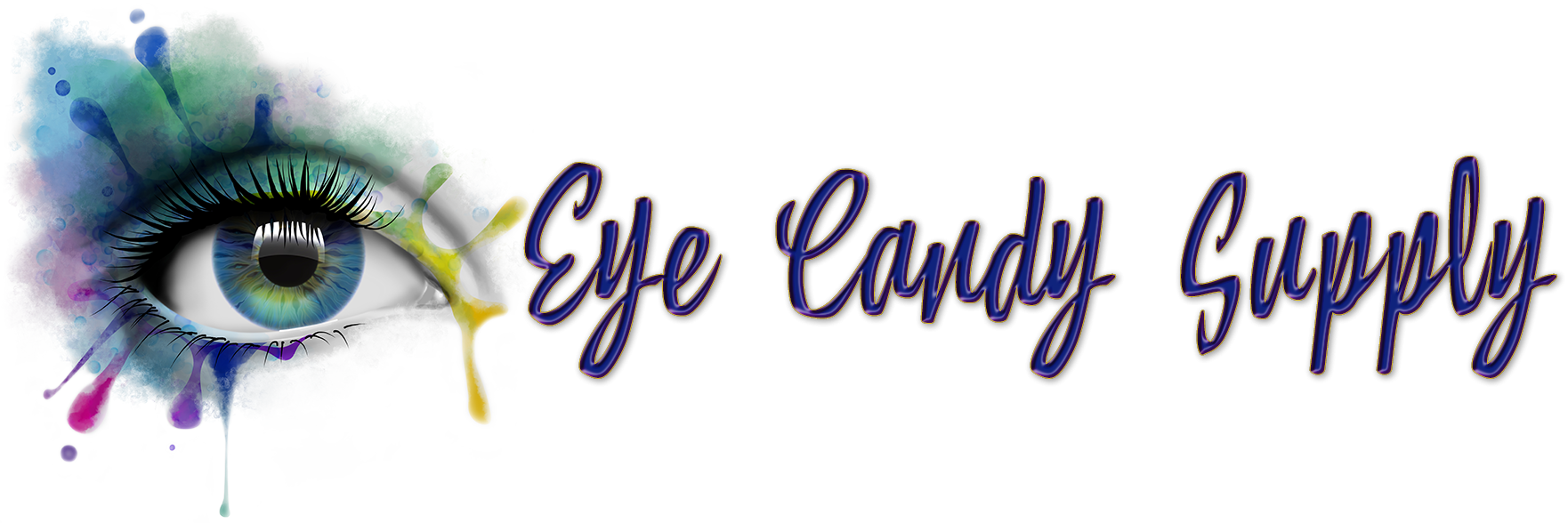 Eye Candy Supply - Calligraphy (1762x588), Png Download
