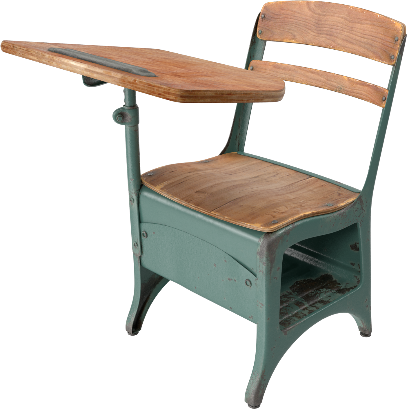 Antique School Desk Png Image - Old School Desk Png (2048x2048), Png Download