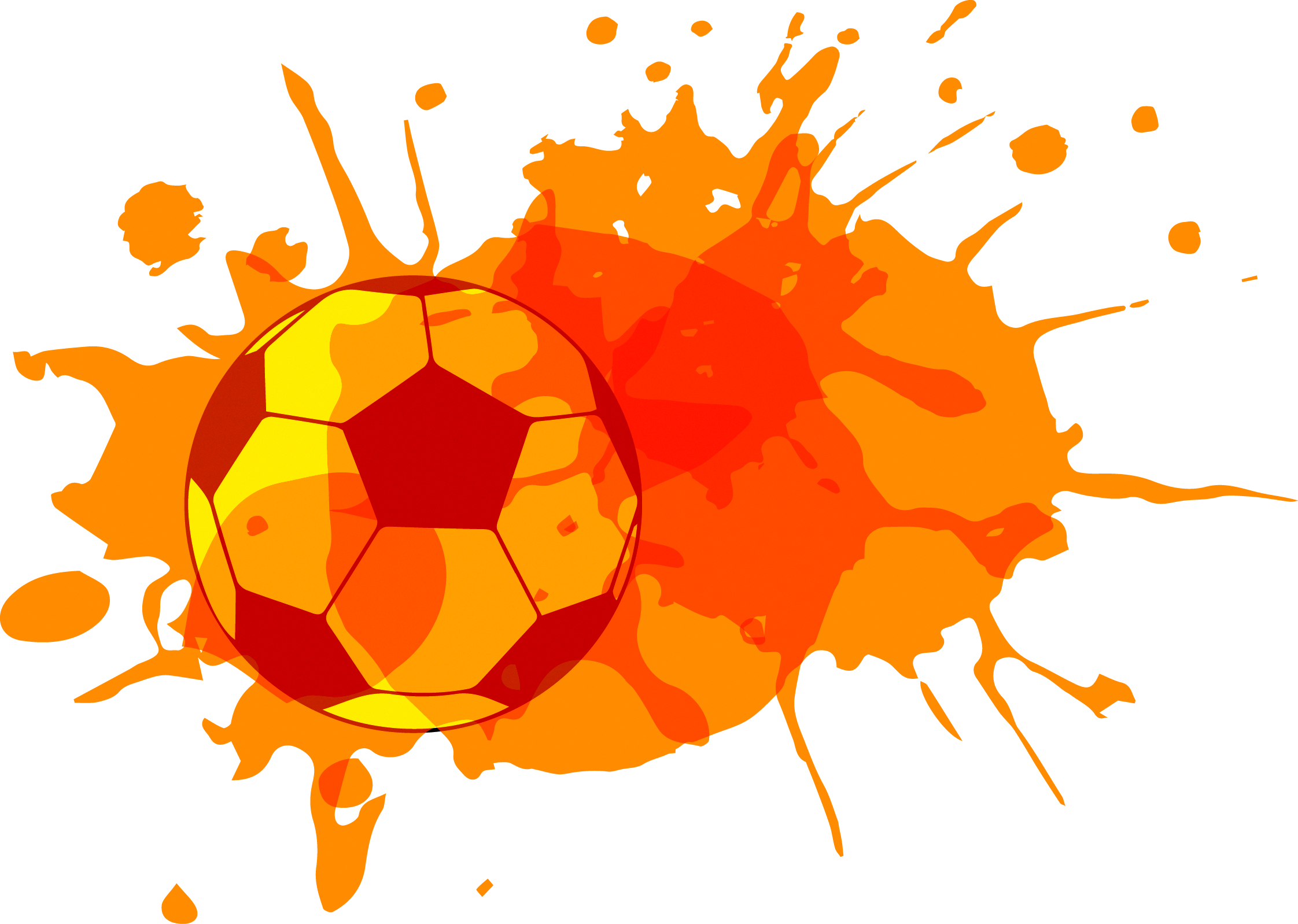 Fifa World Cup Football Watercolor Painting - World Cup Design Png (2244x1598), Png Download
