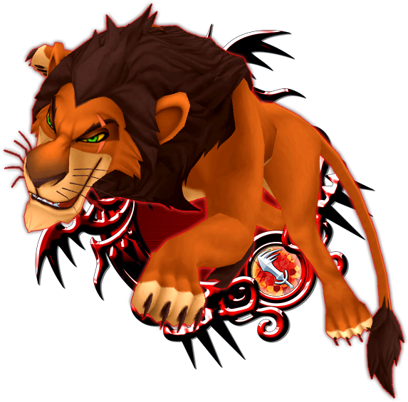 Scar - Kingdom Hearts Scar (573x565), Png Download