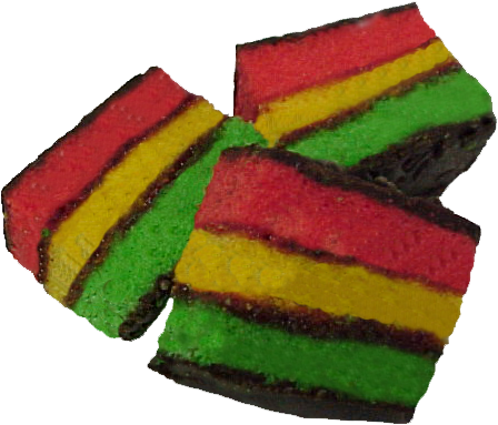 Rainbow Cookies (462x397), Png Download