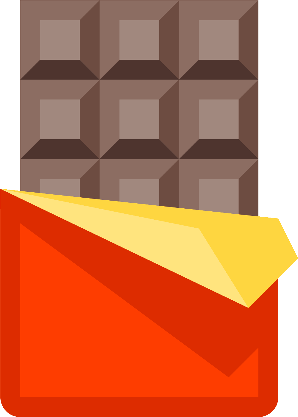 Chocolate Vector Png Svg Freeuse Download - Chocolate Icon (1600x1600), Png Download