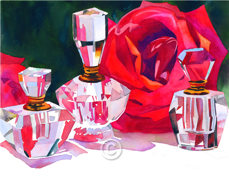 World Renowned And Award Winning Watercolor Artist - Anne Abgott Glass Art (1000x630), Png Download