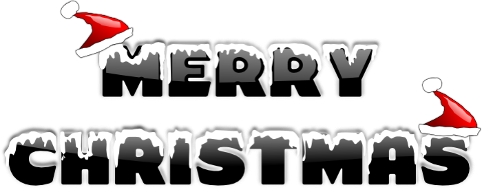 Merry Christmas Text Png (600x242), Png Download