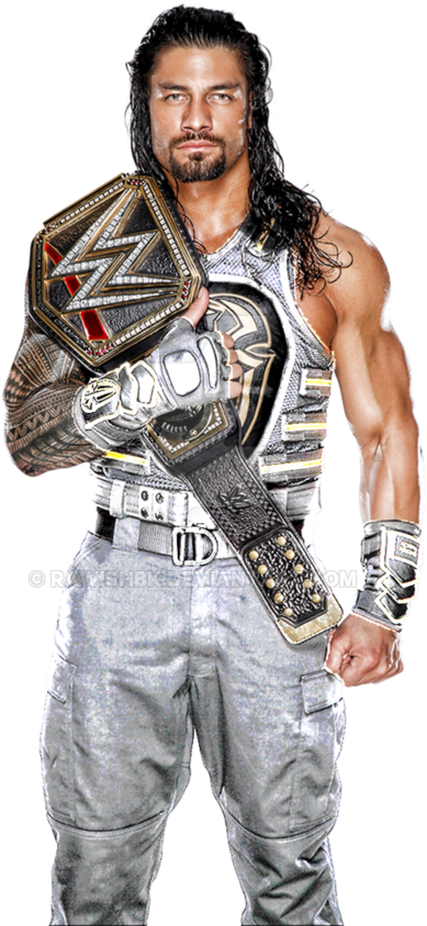 Photo - Roman Reigns White Vest (530x530), Png Download