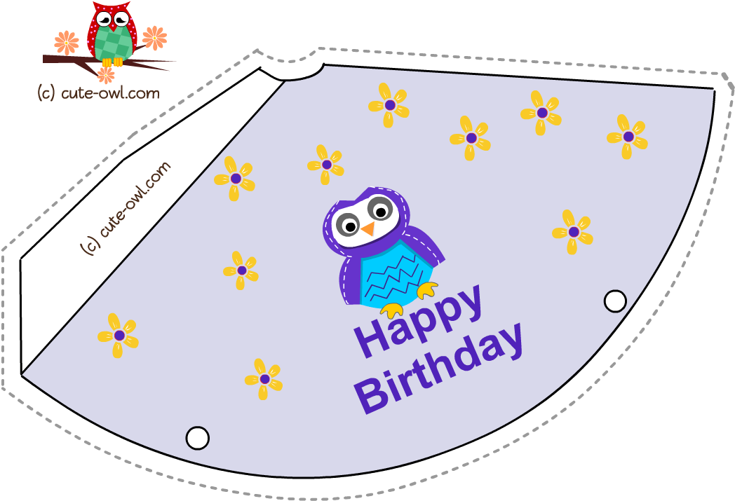 Previous Free Party Hat Template - Happy Birthday Hat Design (1100x800), Png Download