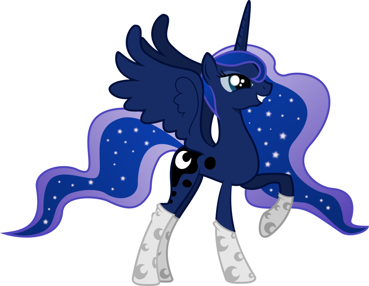 Princess Luna Rarity Rainbow Dash Pinkie Pie Pony Horse - Mlp Princess Luna Wearing Socks (1280x993), Png Download
