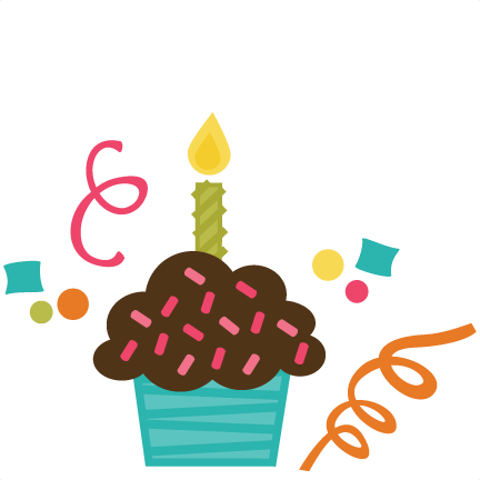 Cupcake Svg Cut Files For Scrapbooking Birthday Svg - Cupcake Birthday Clipart Png (432x432), Png Download